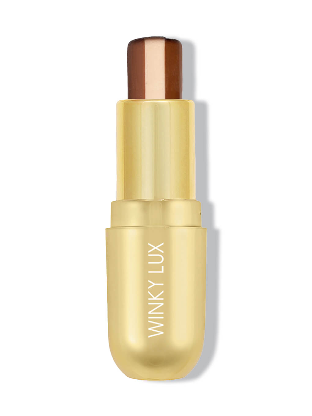 affogato tri colored nude lip balm on white background