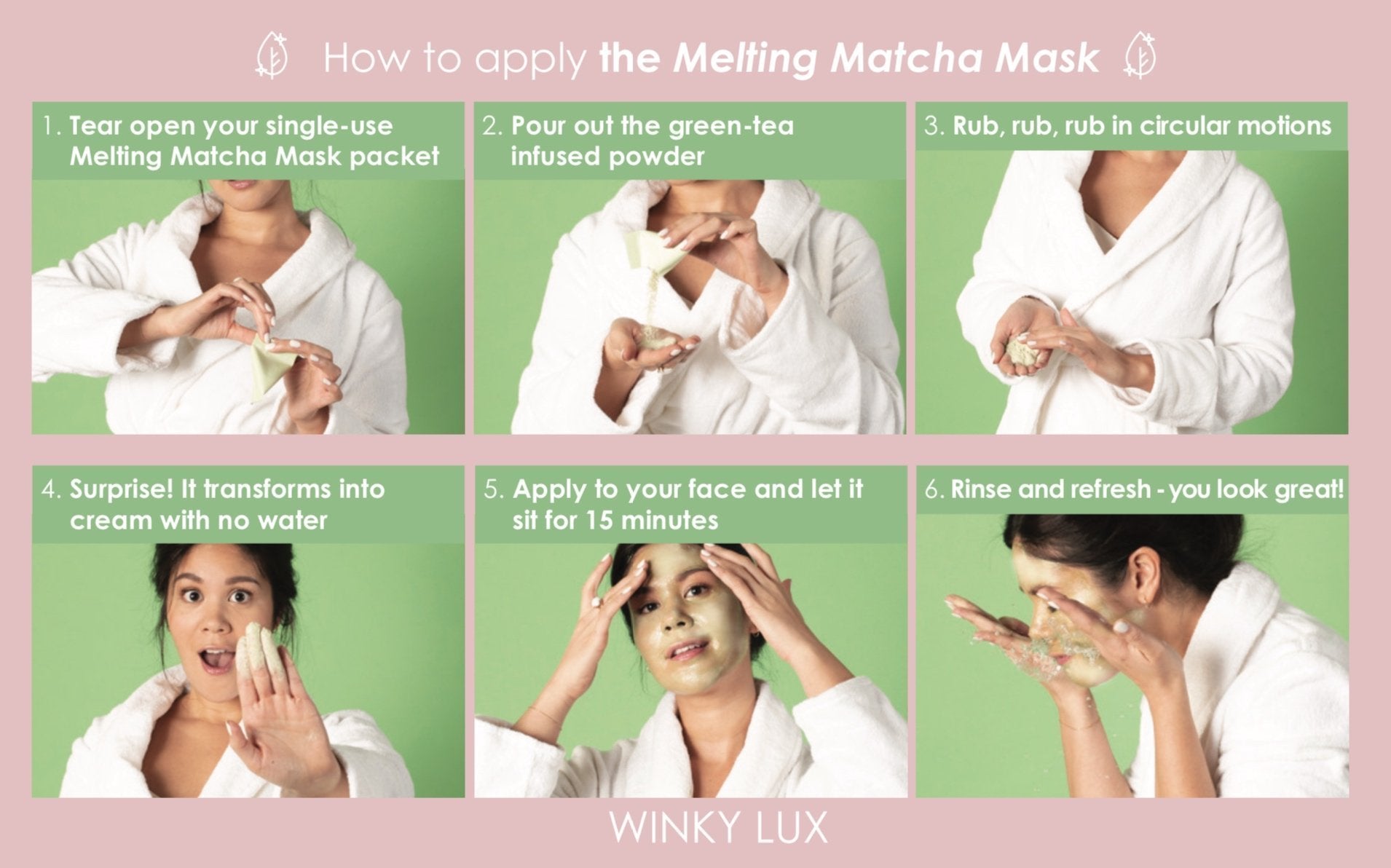 Winky Lux Face Mask Melting Matcha Face Mask
